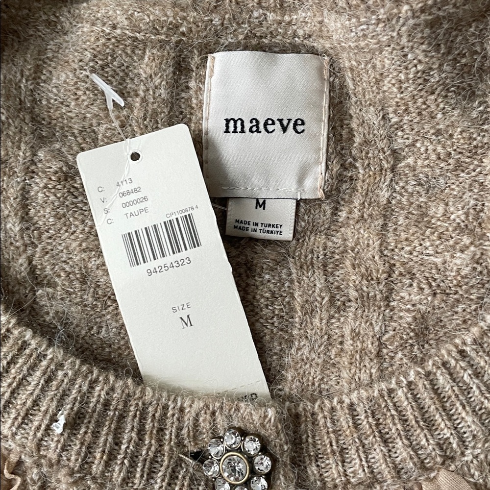 NWT Anthropologie Embellished Cardigan - Picture 4 of 4